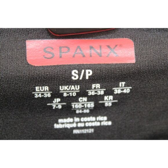 Spanx Color block Compression Capri Pants Sz Small Black Orange Pink - Picture 6 of 7